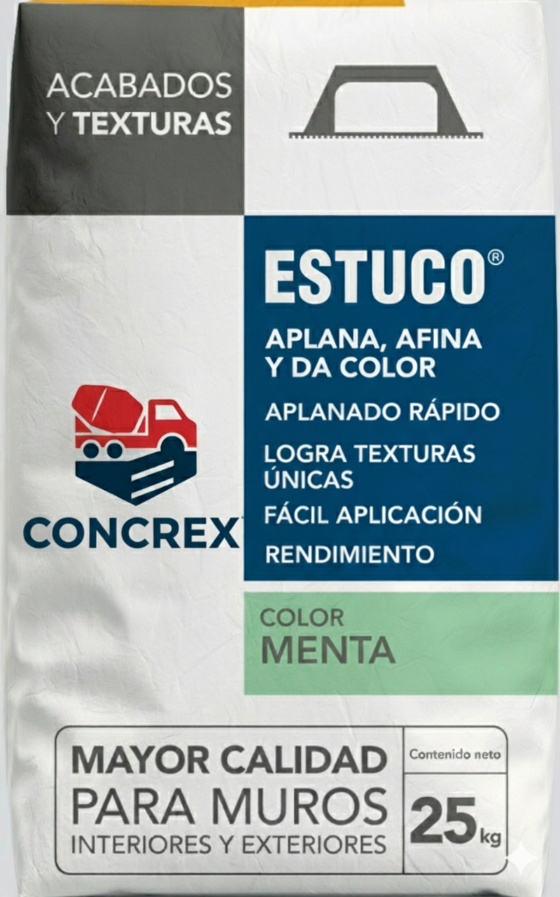 Cemexia Estuco Color Menta (25 kg)